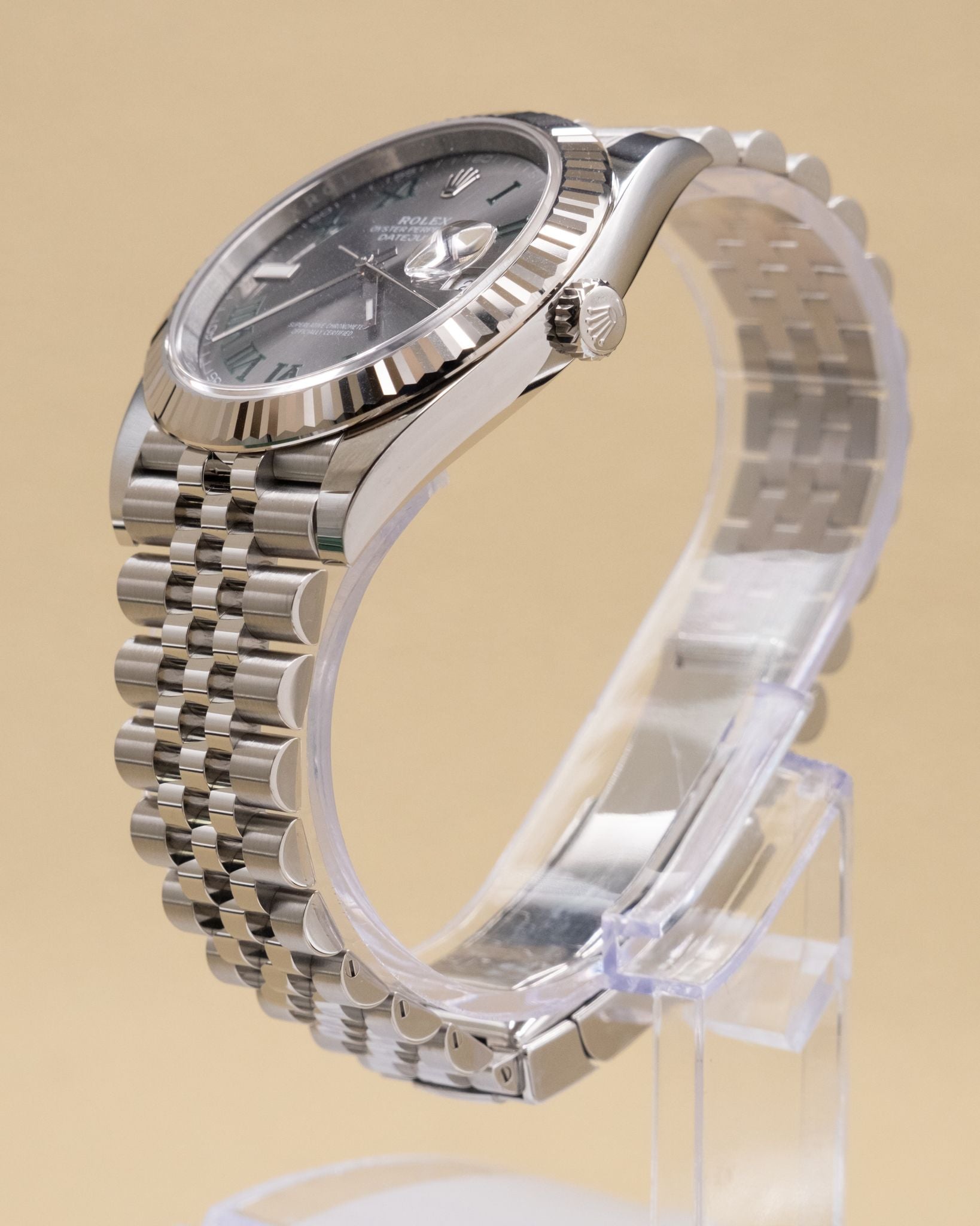 Rolex Datejust 41 Slate Green Roman Dial on Jubilee 126334 Complete 2026