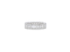 Emerald Cut Natural Diamond Platinum Eternity Band 5.33ct R-344EM