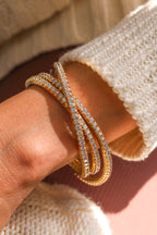 Luxury Diamond Bangles and Cuffs Bracelet, 12.33ct B-1076BANG