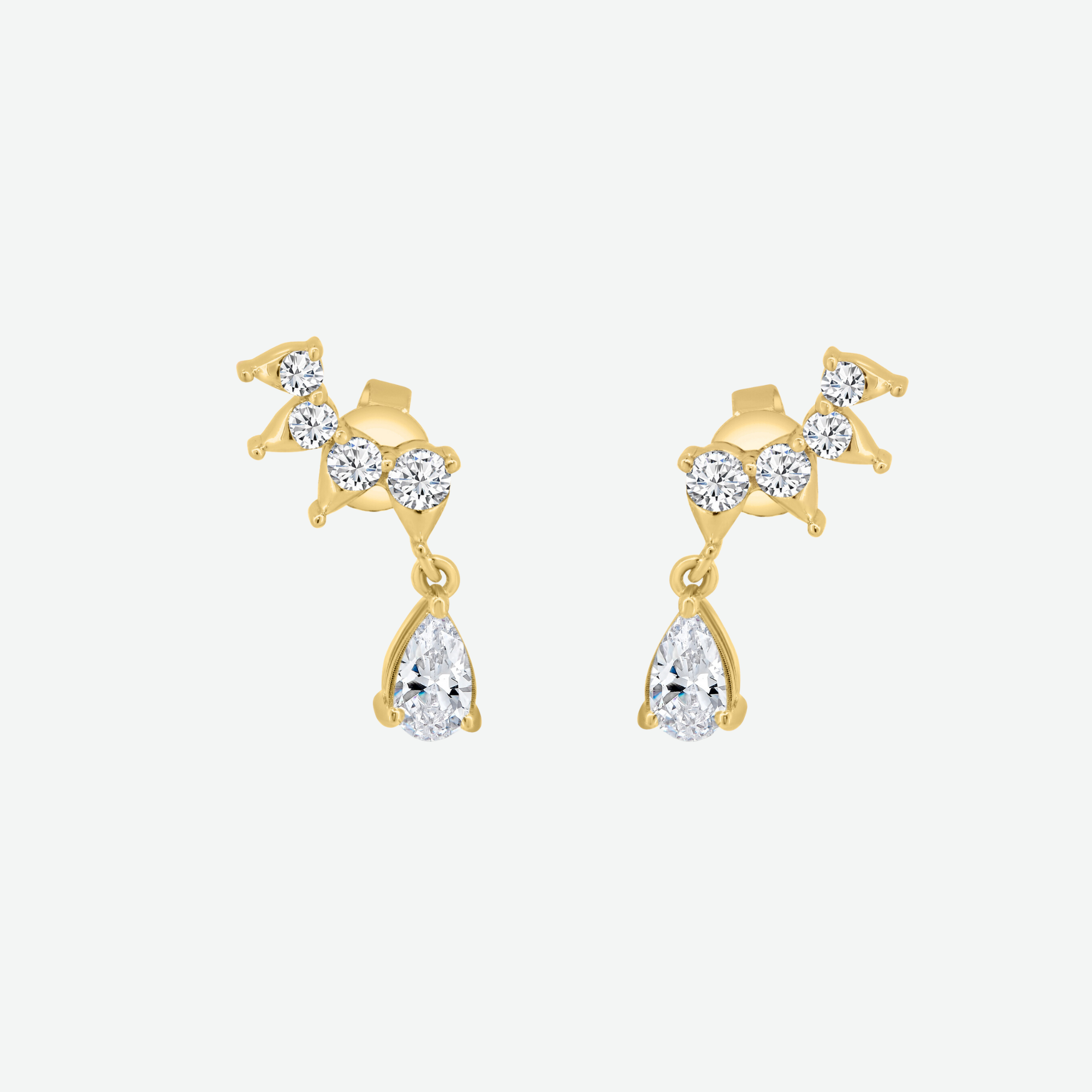 White Gold - Climbers Earrings 0.8 cts.