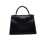 Hermes Kelly 28 Box Calf 2-Way Handbag