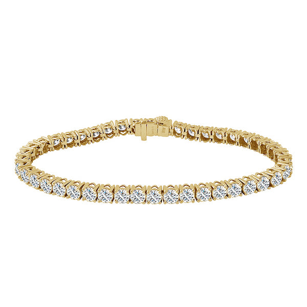 Classic 4-Prong Tennis Bracelet in 14K Gold, 9.00ct B-9ct 4pr 14K