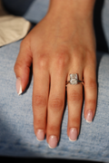 Platinum RADIANT SOLITAIRE - GIA (H SI1) Engagement Ring 3.92 cts.