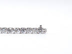 14K White Gold Lab Grown Round Diamond Tennis Necklace 45.7ct N-4568LGD