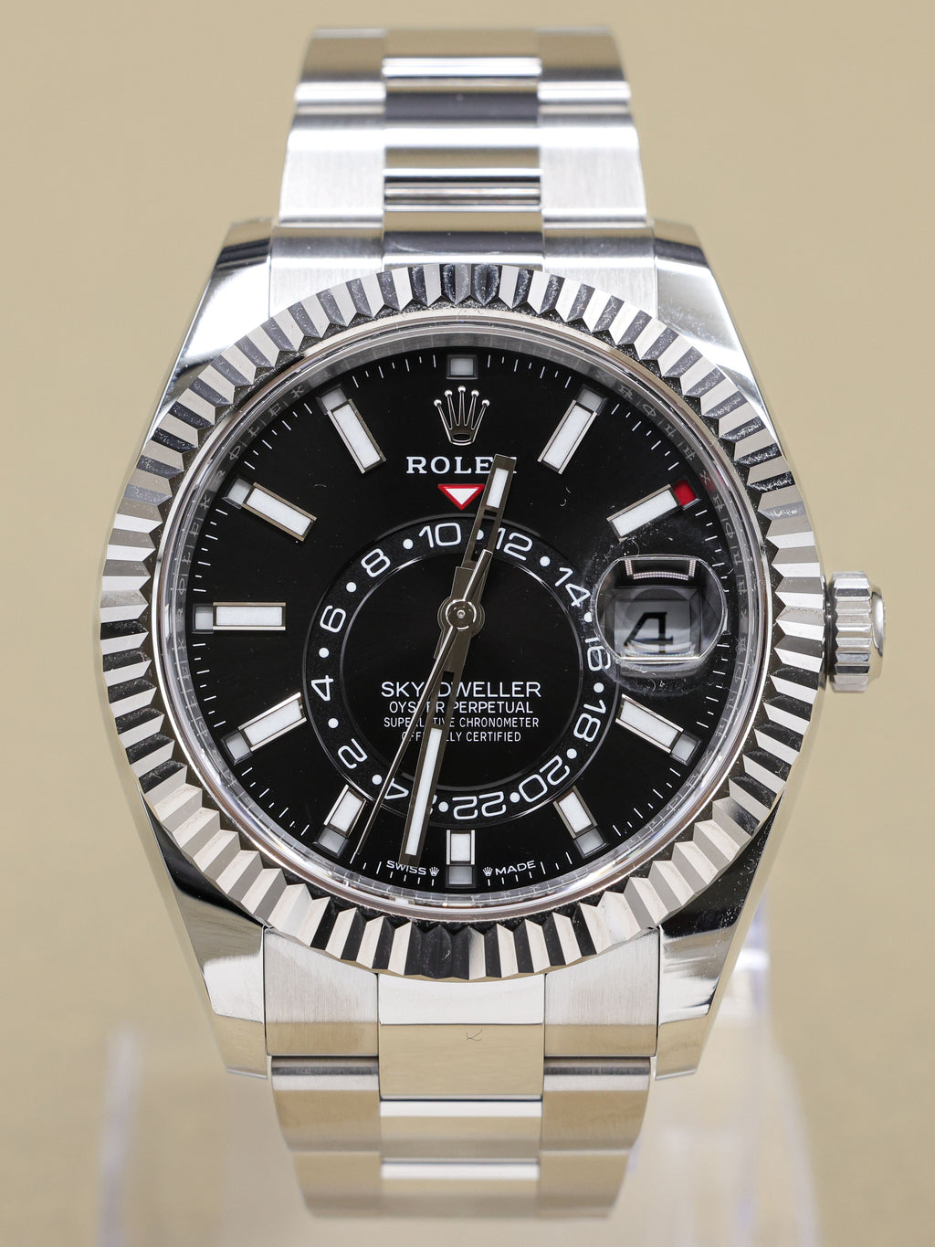 Rolex SkyDweller Black Index Dial on Oyster 336934 Complete 2026