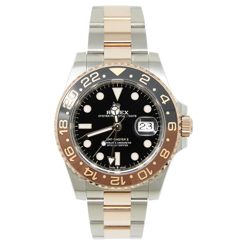 Rolex GMT-Master II Root Beer Black Dial on Oyster 126711CHNR Complete 2023
