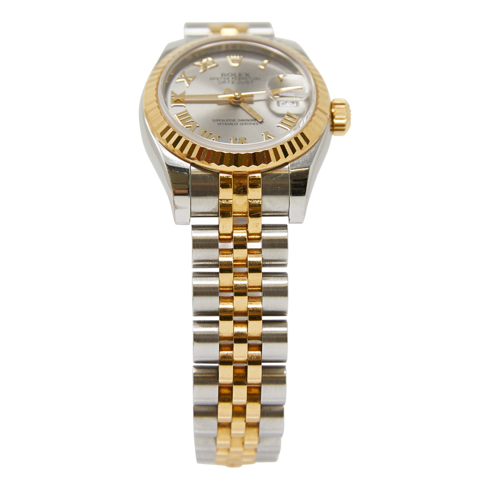 Rolex Datejust Ladies Silver Roman Dial on Jubilee 179173 Complete 2014