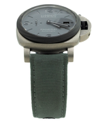 Panerai Luminor Marina TuttoGrigio Titanium Anthracite Dial on Grey Textile Strap PAM01662 Complete Open Date