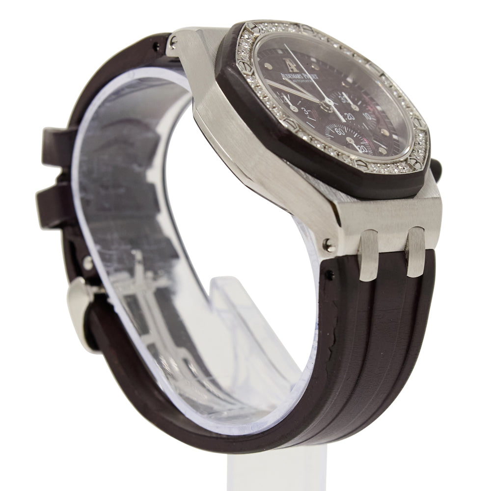 Audemars Piguet Ladies Offshore Selfwinding Chronograph Purple Dial on Rubber 26048SK.ZZ.D066CA.01 Archives 2009