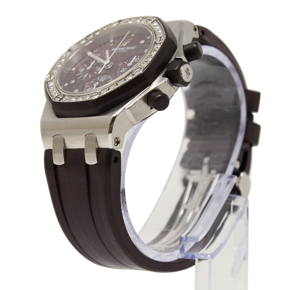 Audemars Piguet Ladies Offshore Selfwinding Chronograph Purple Dial on Rubber 26048SK.ZZ.D066CA.01 Archives 2009