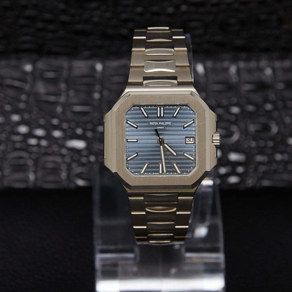 Patek Philippe Cubitus Blue Index Dial on White Gold 7128/1G-001 Complete 2025
