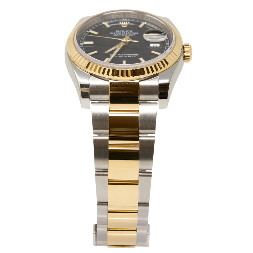 Rolex Datejust Black Dial on Oyster 116233 Complete 2013