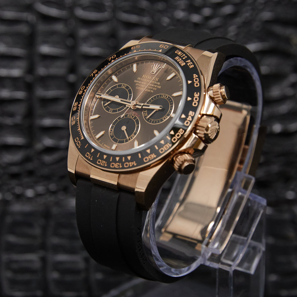 Rolex Daytona Chocolate Dial on Oysterflex 126515LN Complete 2025