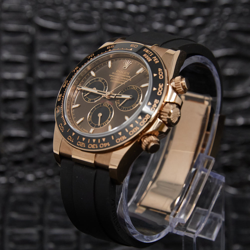 Rolex Daytona Chocolate Dial on Oysterflex 126515LN Complete 2025
