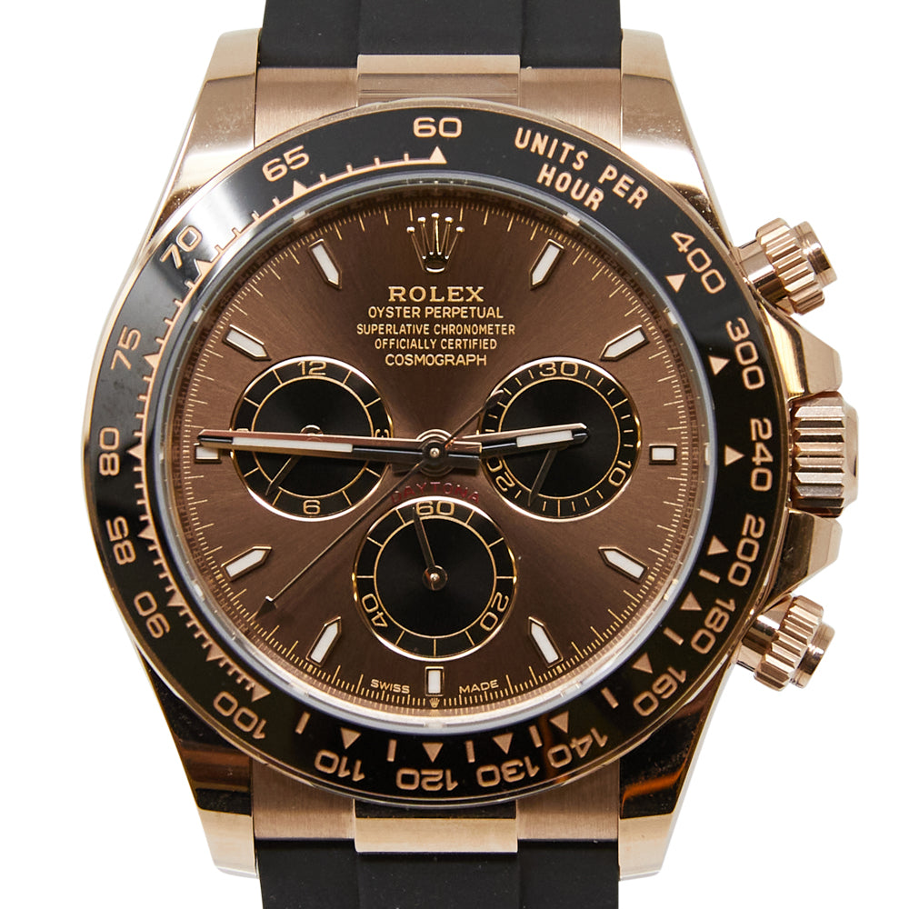 Rolex Daytona Chocolate Dial on Oysterflex 126515LN Complete 2025