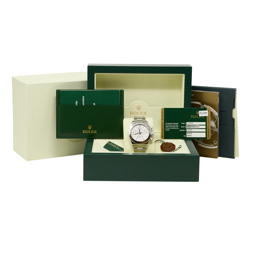 Rolex Daytona White Dial on Oyster 116520 Complete 2009