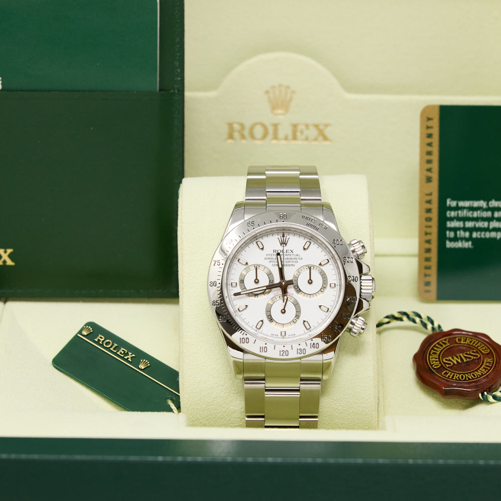 Rolex Daytona White Dial on Oyster 116520 Complete 2009