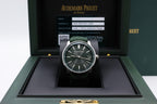 Audemars Piguet Code 11.59 Selfwinding Green Dial on Green rubber-coated strap with stainless steel pin buckle. 15210ST.OO.A056KB.01 Complete 2025