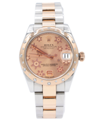 Rolex Datejust 31 Pink Champagne Floral Motif Dial on Oyster 178341 Complete 2013