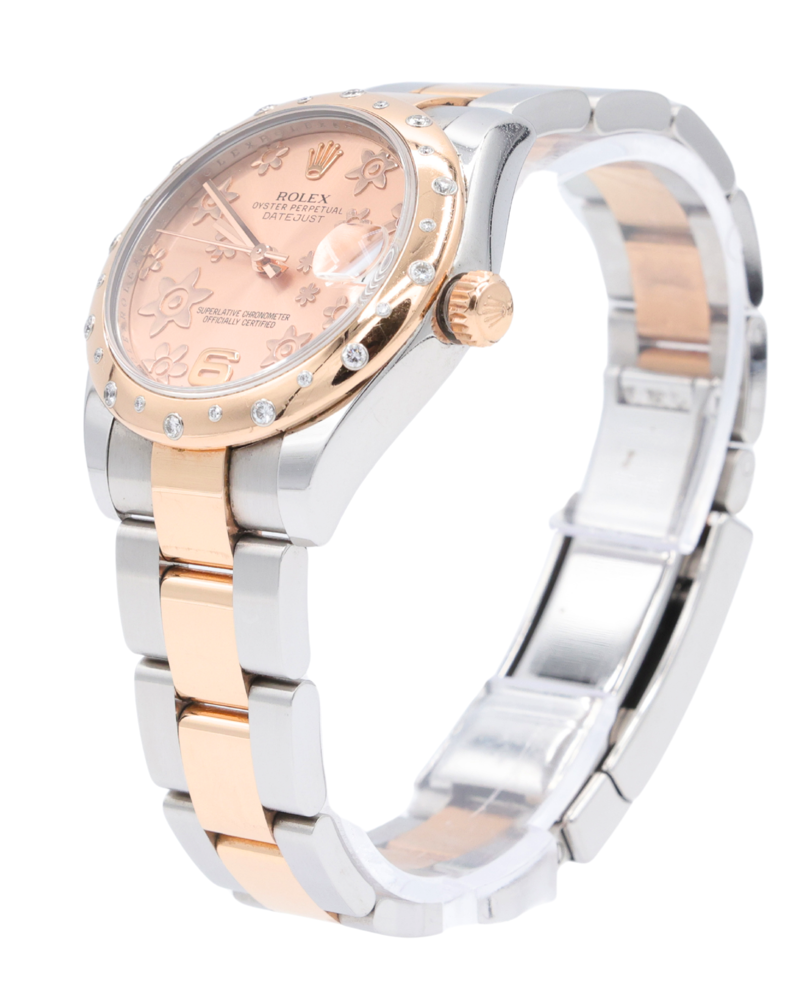 Rolex Datejust 31 Pink Champagne Floral Motif Dial on Oyster 178341 Complete 2013