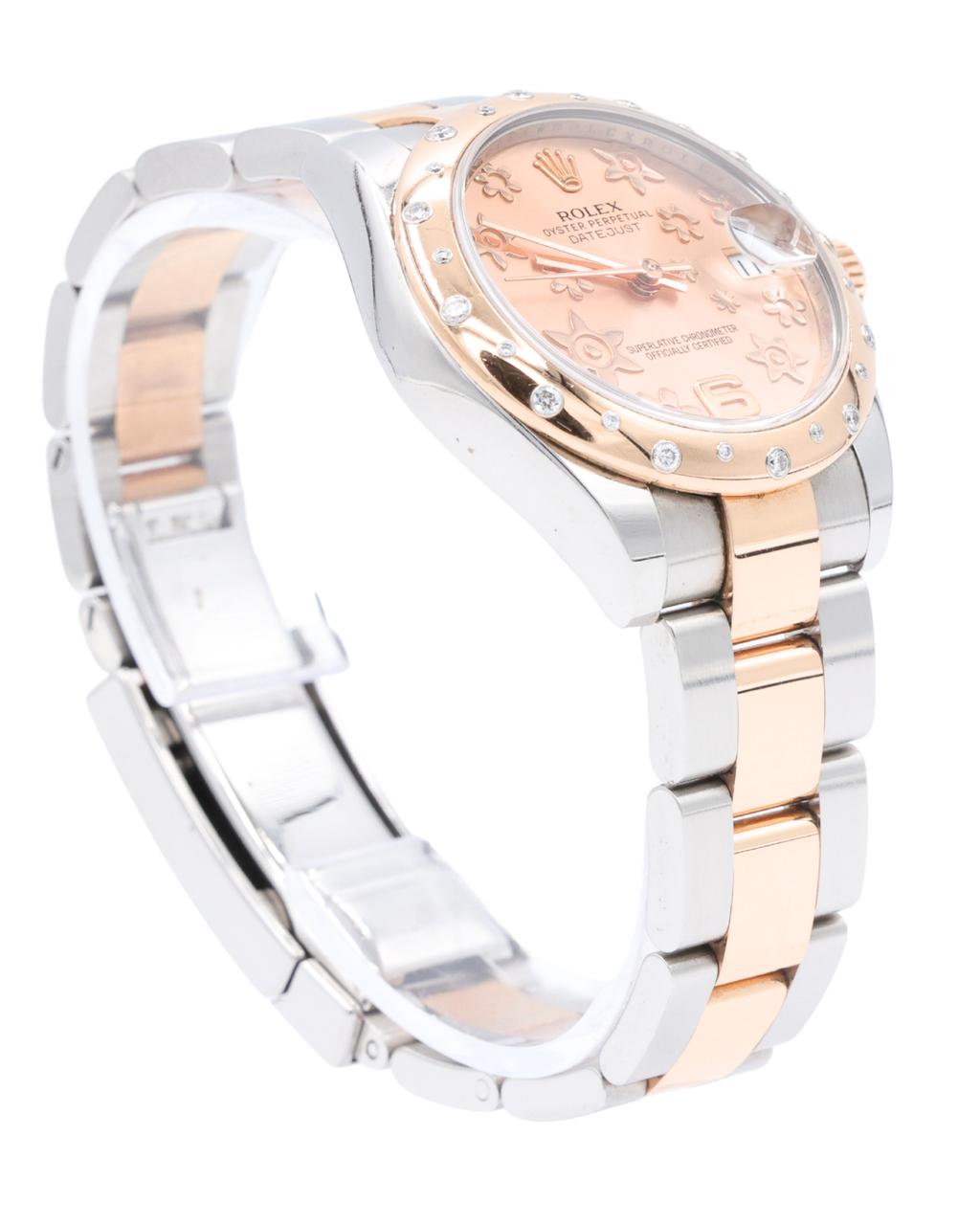 Rolex Datejust 31 Pink Champagne Floral Motif Dial on Oyster 178341 Complete 2013