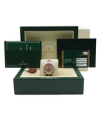 Rolex Datejust 31 Pink Champagne Floral Motif Dial on Oyster 178341 Complete 2013