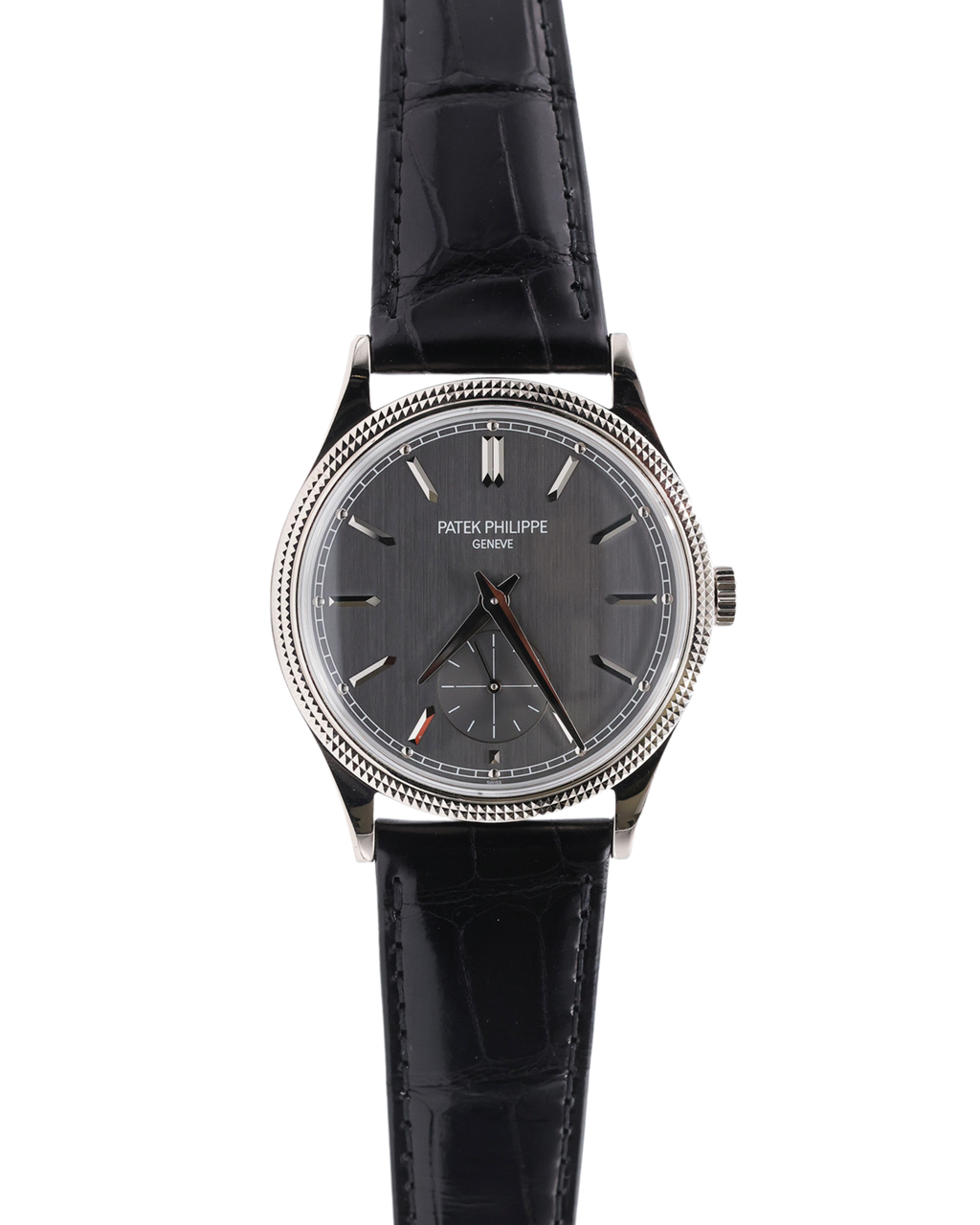 Patek Philippe Calatrava Charcoal Gray Dial on Strap 6119G-001 Complete 2024
