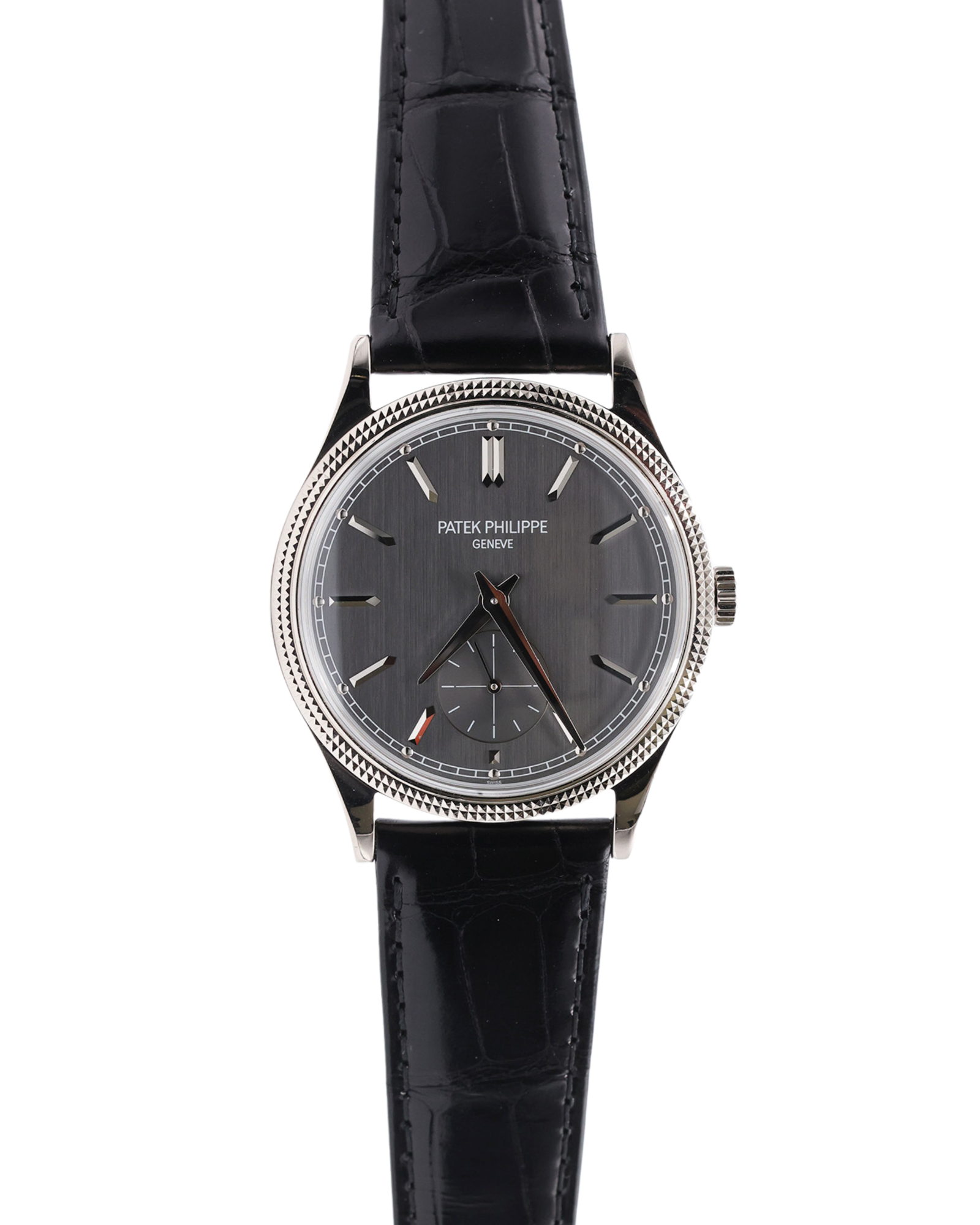 Patek Philippe Calatrava Charcoal Gray Dial on Strap 6119G-001 Complete 2024