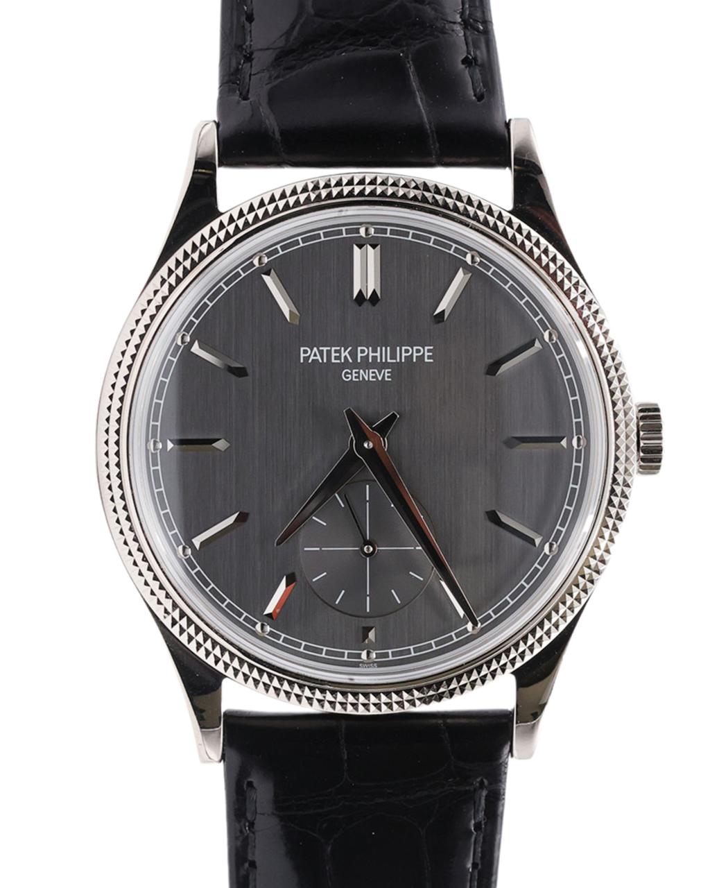 Patek Philippe Calatrava Charcoal Gray Dial on Strap 6119G-001 Complete 2024