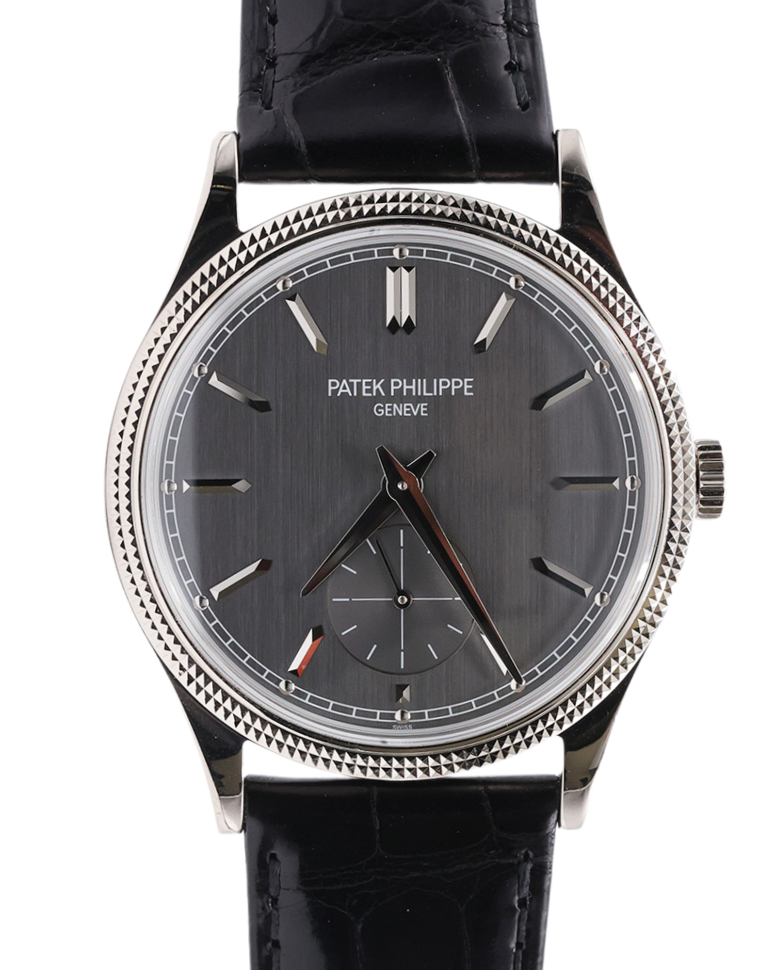 Patek Philippe Calatrava Charcoal Gray Dial on Strap 6119G-001 Complete 2024
