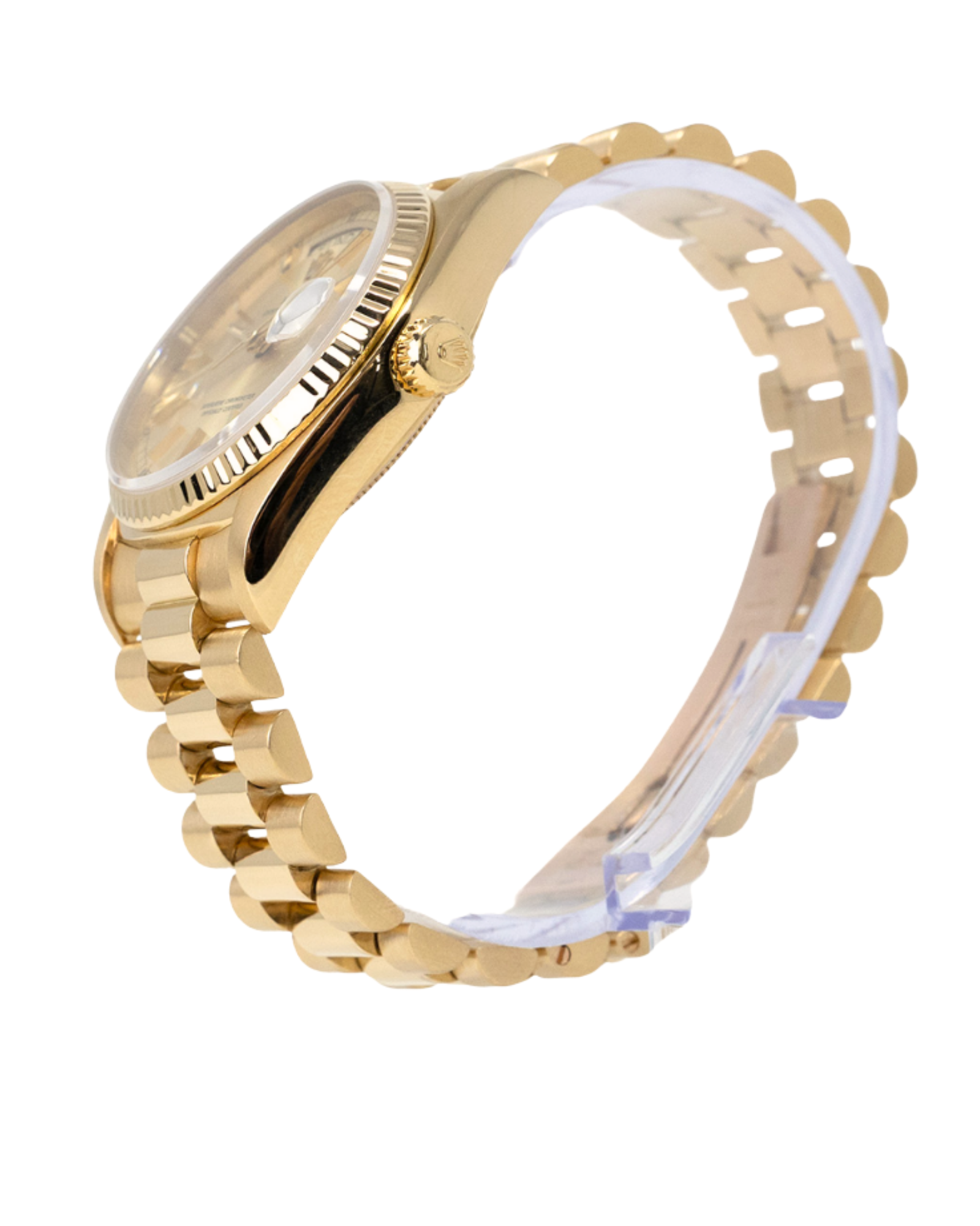 Rolex Day-Date 36mm Champagne Stick Dial on President 18038