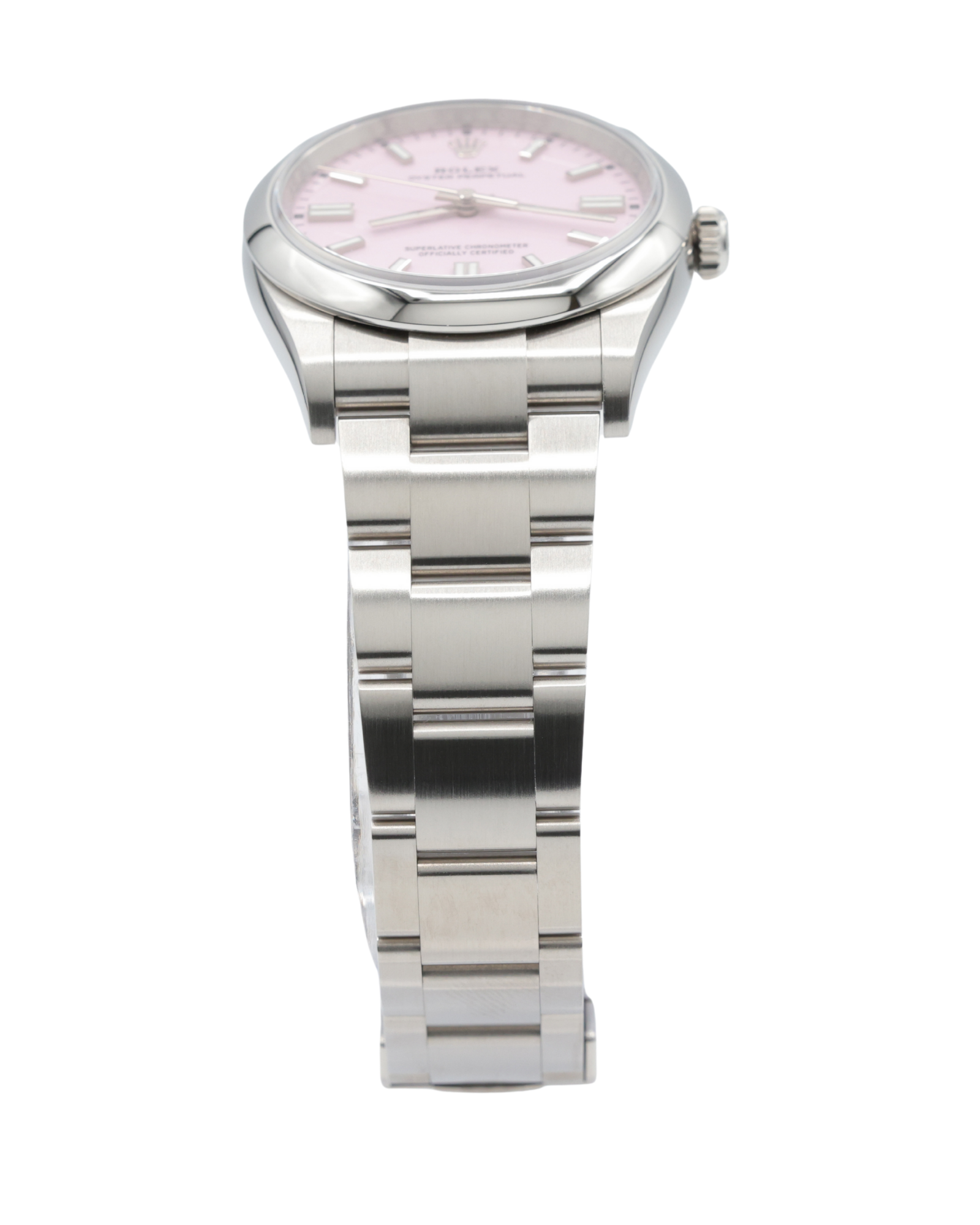 Rolex Oyster Perpetual 36 Candy Pink Index Dial on Oyster 126000 Complete 2025