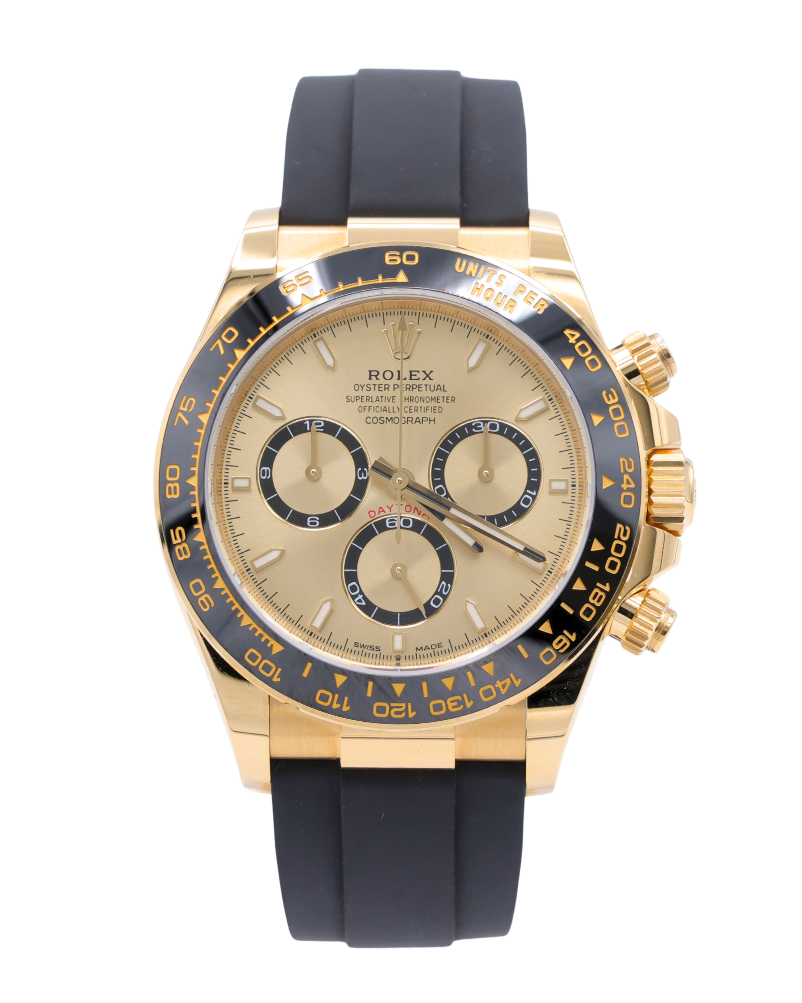 Rolex Daytona Golden Index Dial on Oysterflex 126518LN Complete 2025