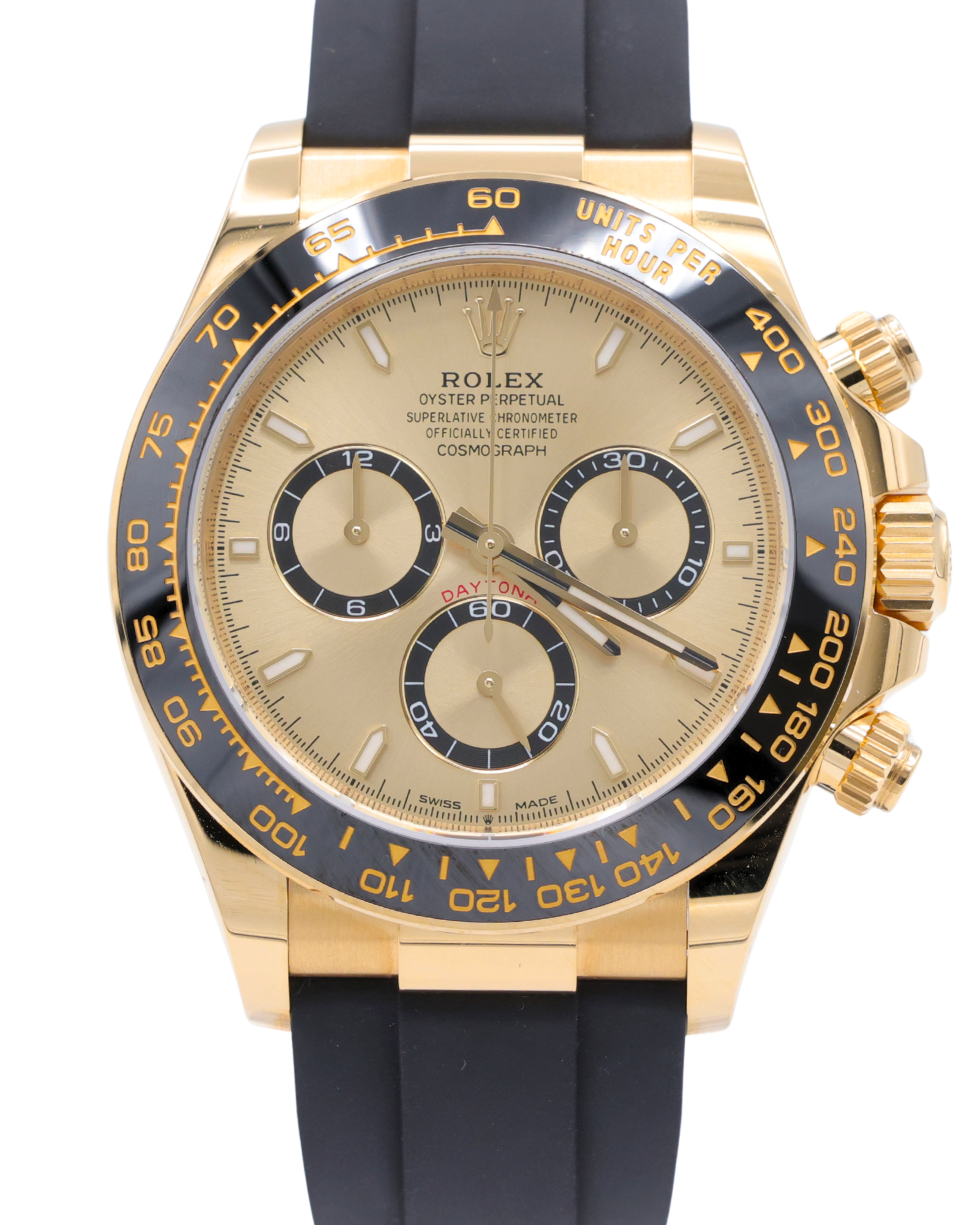 Rolex Daytona Golden Index Dial on Oysterflex 126518LN Complete 2025