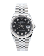 Rolex Datejust Black Diamond Dial on Jubilee 126234 Complete 2025