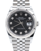 Rolex Datejust Black Diamond Dial on Jubilee 126234 Complete 2025