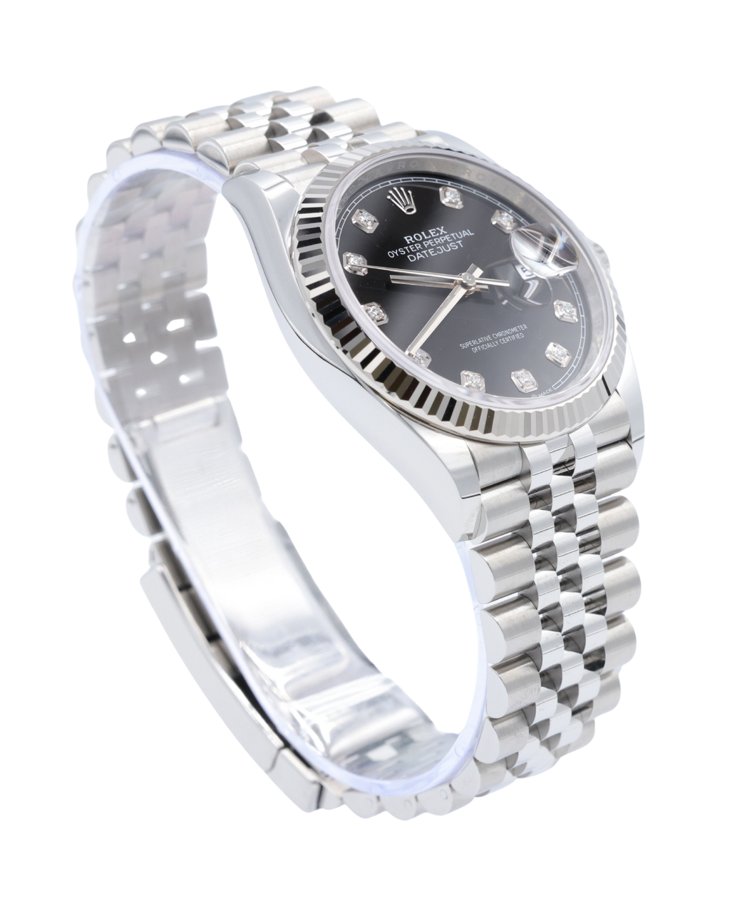 Rolex Datejust Black Diamond Dial on Jubilee 126234 Complete 2025