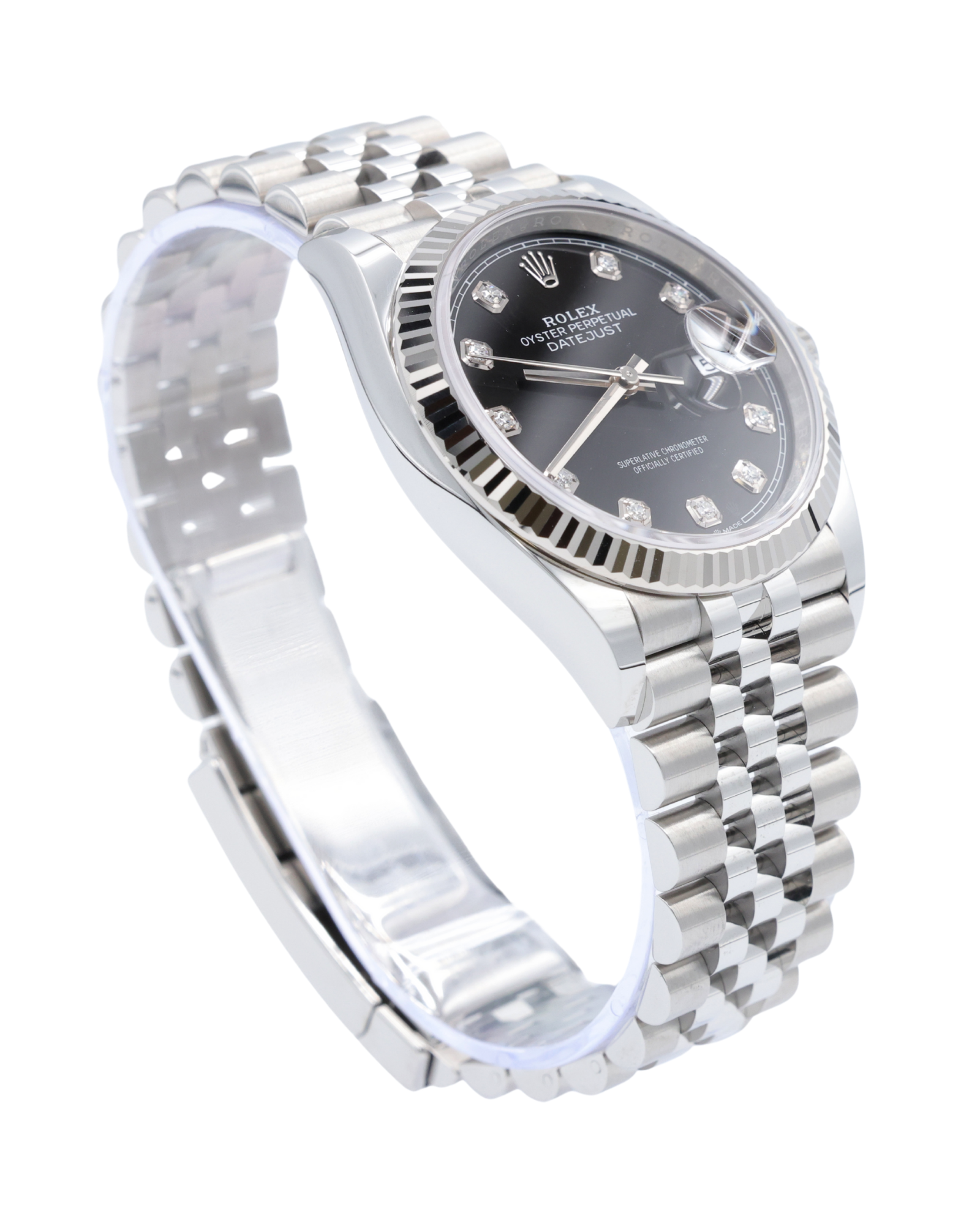 Rolex Datejust Black Diamond Dial on Jubilee 126234 Complete 2025