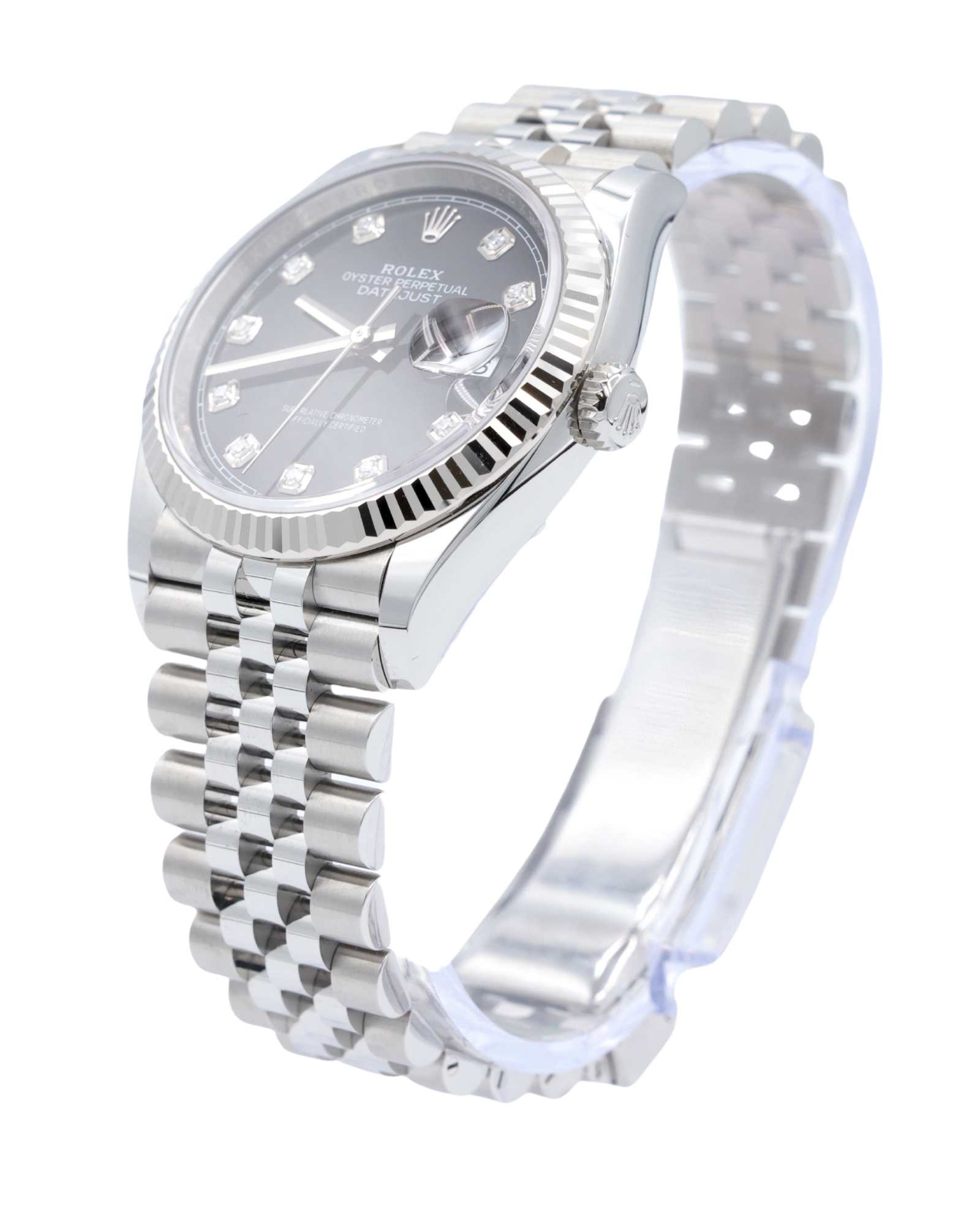 Rolex Datejust Black Diamond Dial on Jubilee 126234 Complete 2025