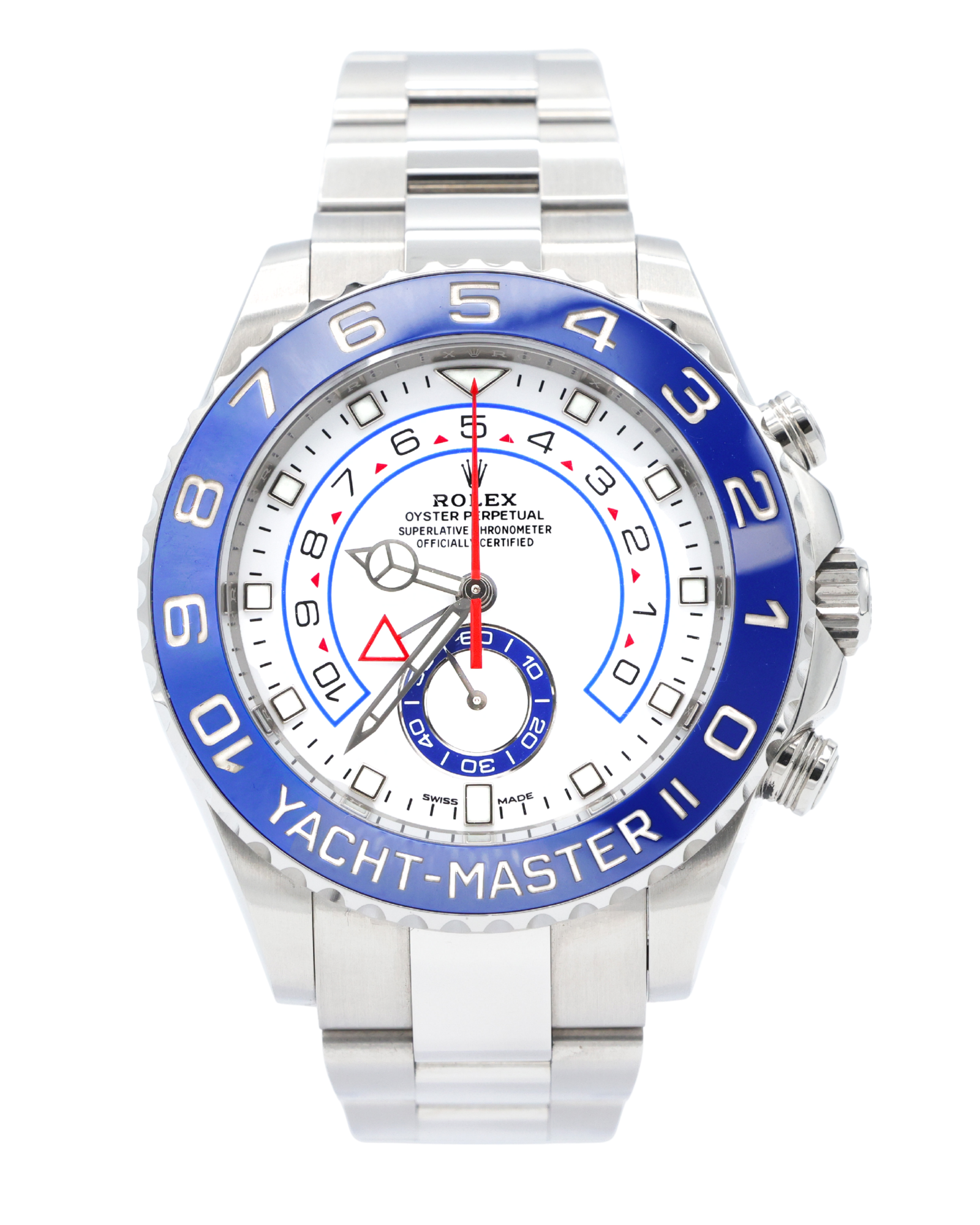Rolex Yacht-Master II Matt White Dial on Oyster 116680 Complete 2023