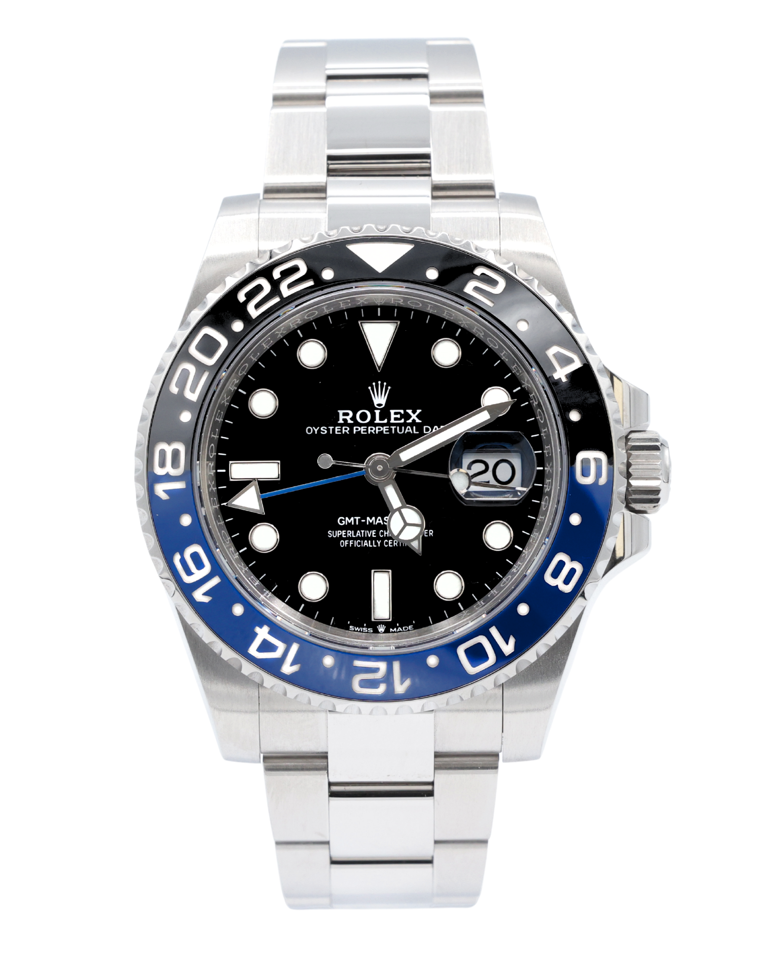 Rolex GMT-Master II Batman Black Dial on Oyster 126710BLNR Complete 2022