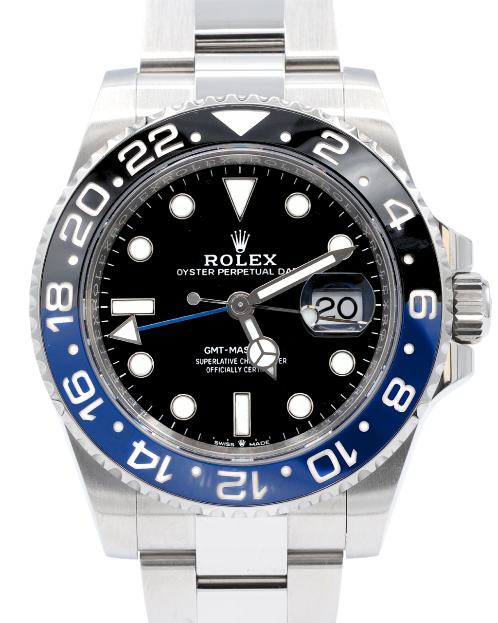 Rolex GMT-Master II Batman Black Dial on Oyster 126710BLNR Complete 2022