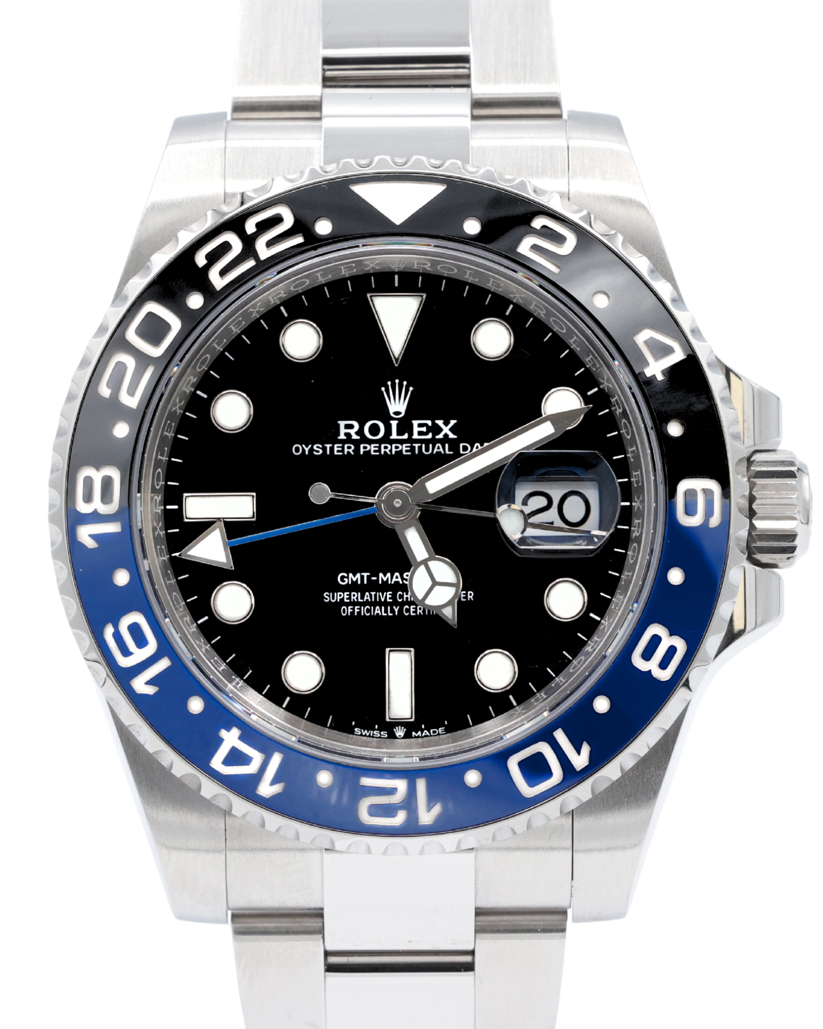 Rolex GMT-Master II Batman Black Dial on Oyster 126710BLNR Complete 2022