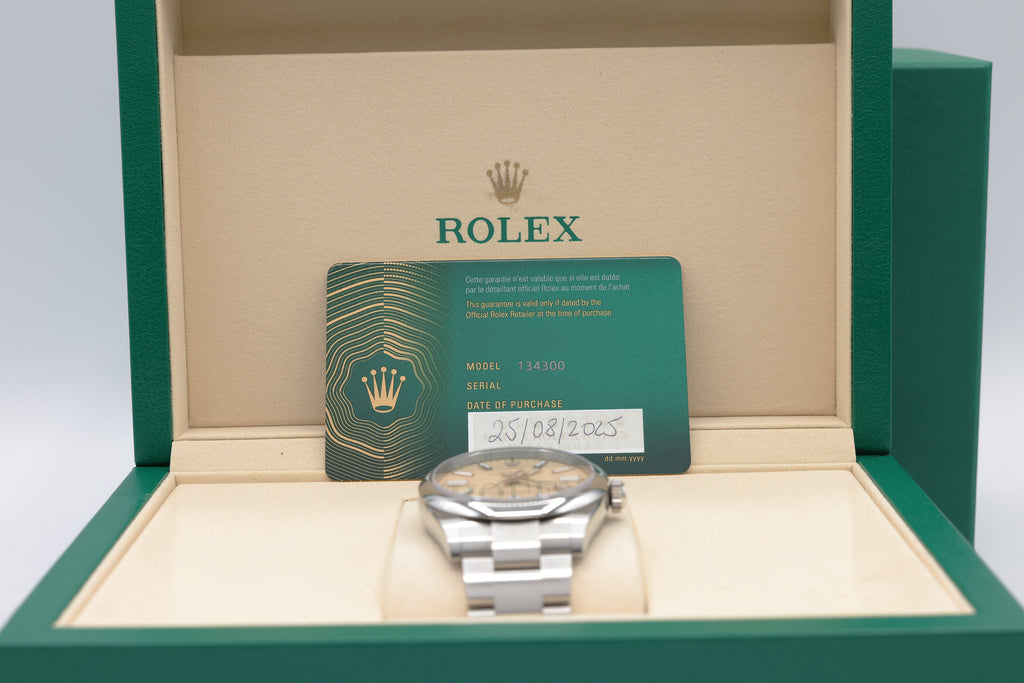 Rolex Oyster Perpetual 41 Beige Dial on Oyster 134300 Complete 2025