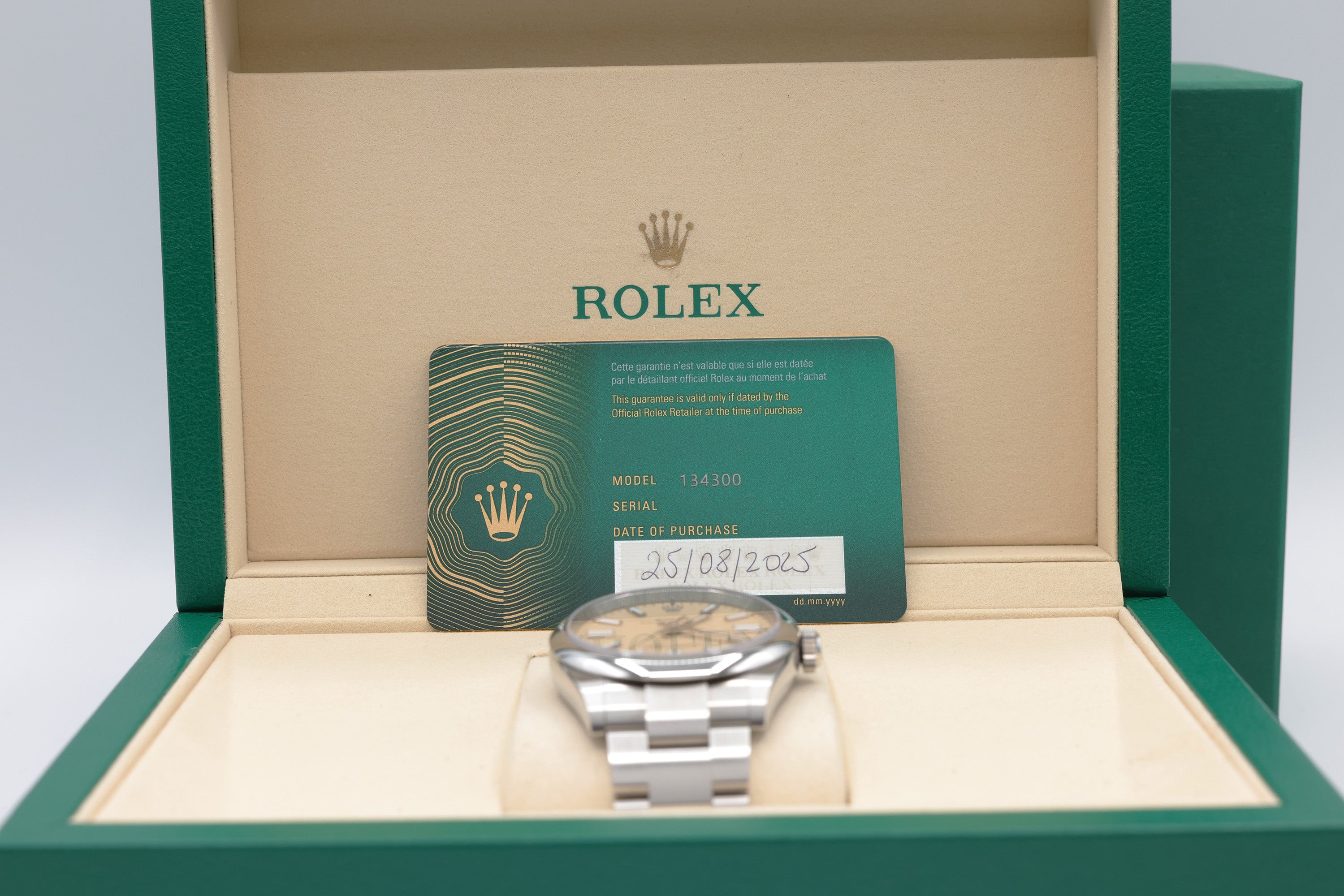 Rolex Oyster Perpetual 41 Beige Dial on Oyster 134300 Complete 2025