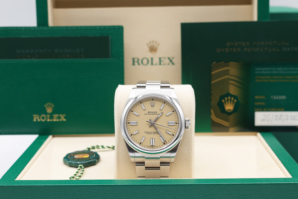 Rolex Oyster Perpetual 41 Beige Dial on Oyster 134300 Complete 2025