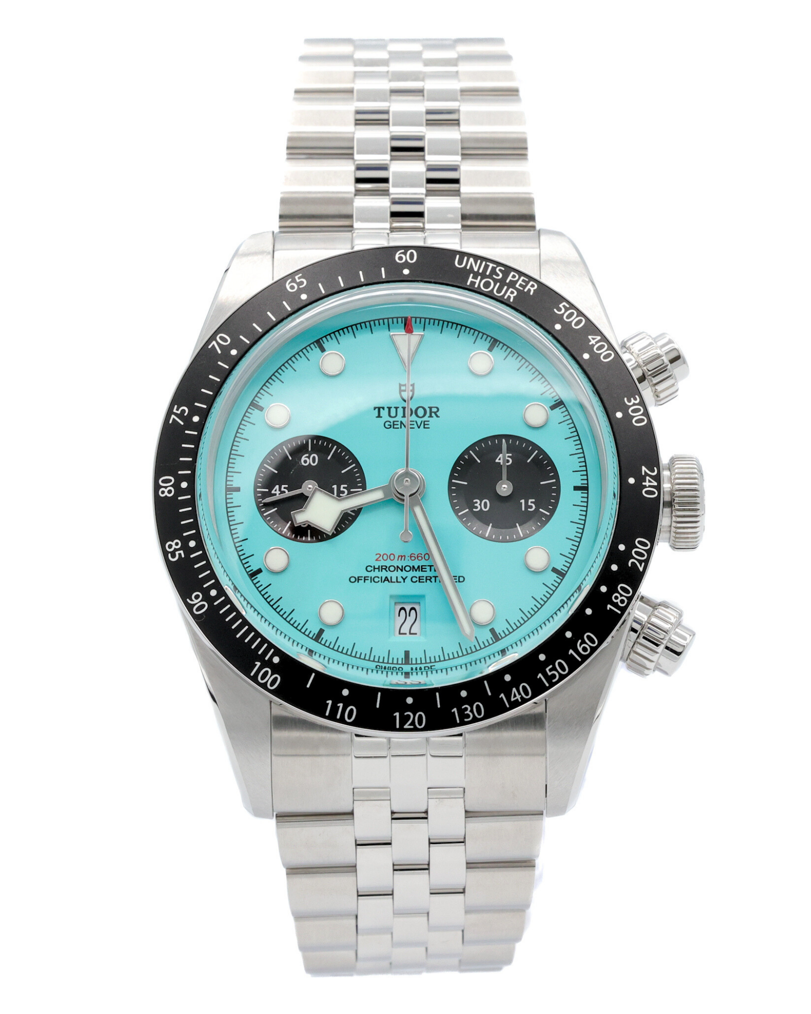 Tudor Black Bay Chrono Turquoise Dial on Stainless Steel M79360N-0024 Complete 2025
