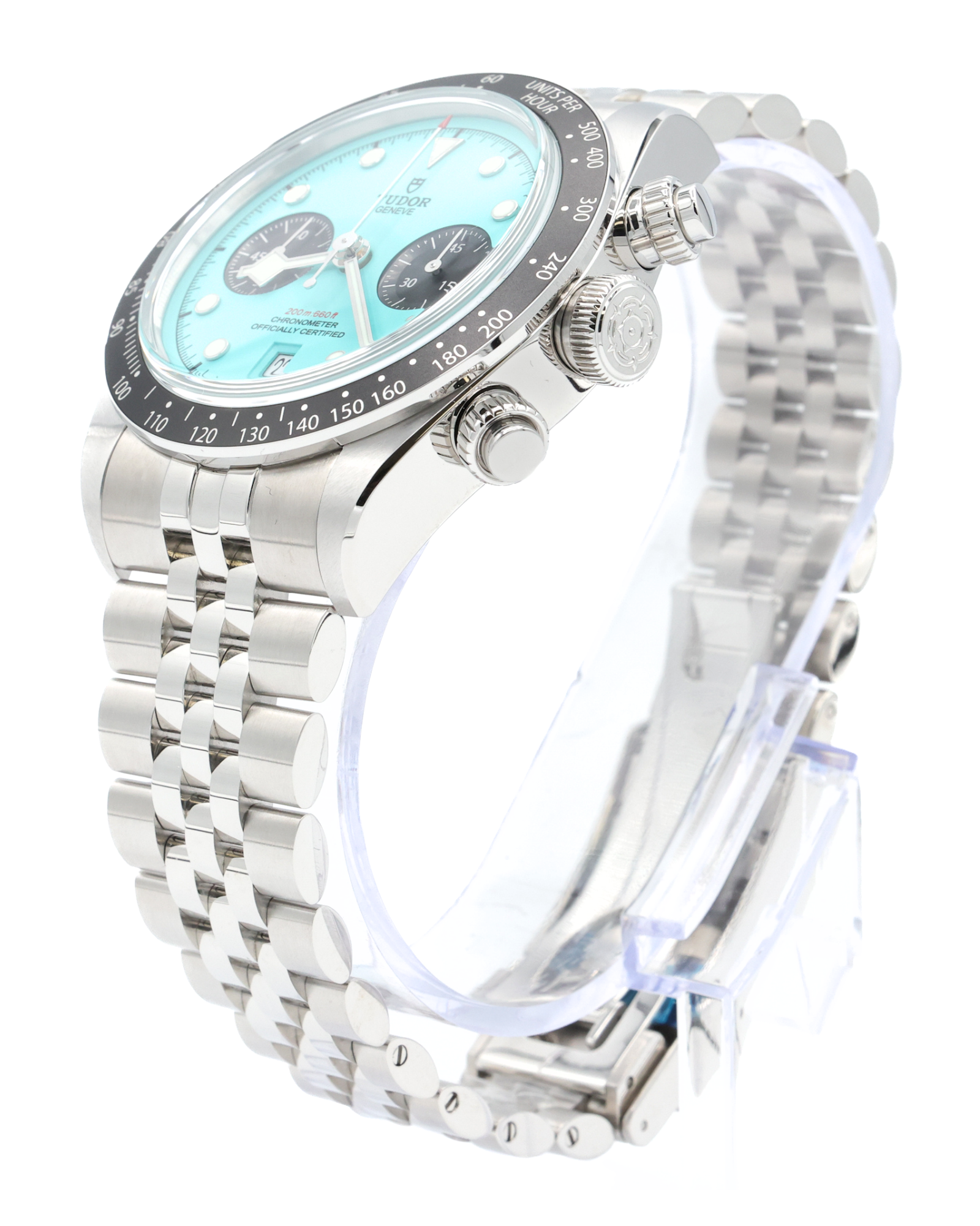 Tudor Black Bay Chrono Turquoise Dial on Stainless Steel M79360N-0024 Complete 2025