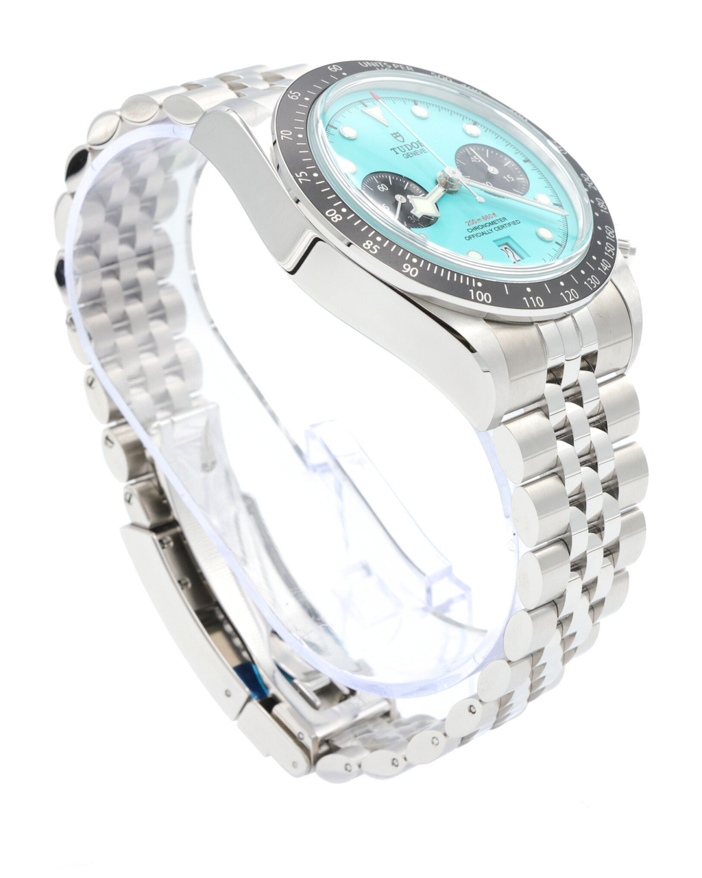 Tudor Black Bay Chrono Turquoise Dial on Stainless Steel M79360N-0024 Complete 2025