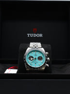 Tudor Black Bay Chrono Turquoise Dial on Stainless Steel M79360N-0024 Complete 2025